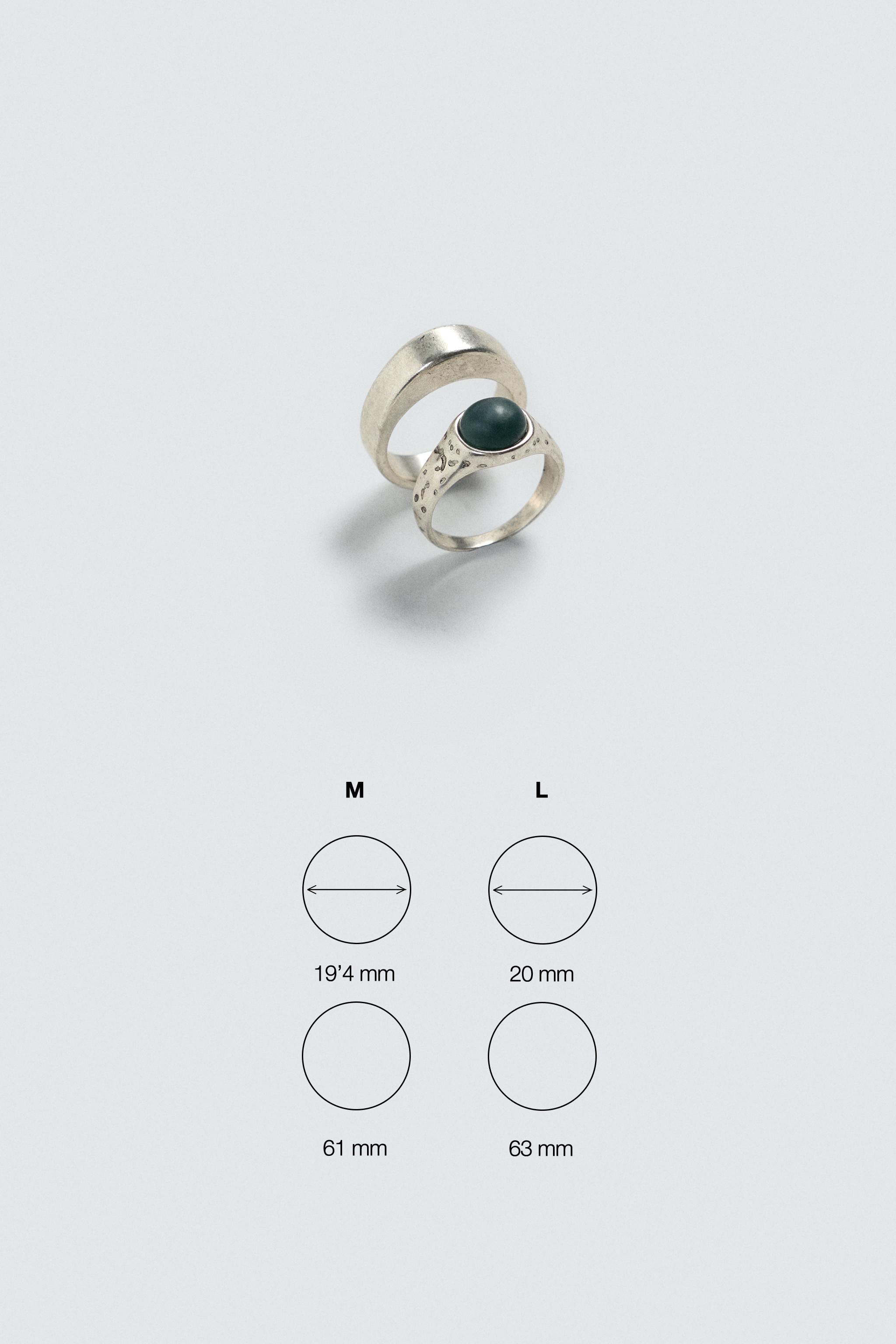 COMBINED METAL RINGS PACK OF 2